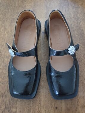 Ganni Leather Mary Janes